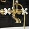 Kingston Brass AE559T7 7-Inch Wall Mount Tub Faucet with Hand Shower, Brushed Brass AE559T7 - alternate 2